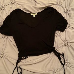 Black crop top